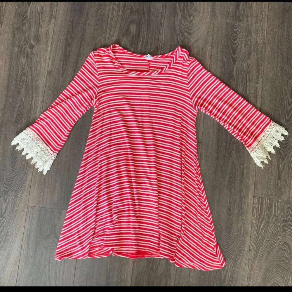 Pink and White dress
